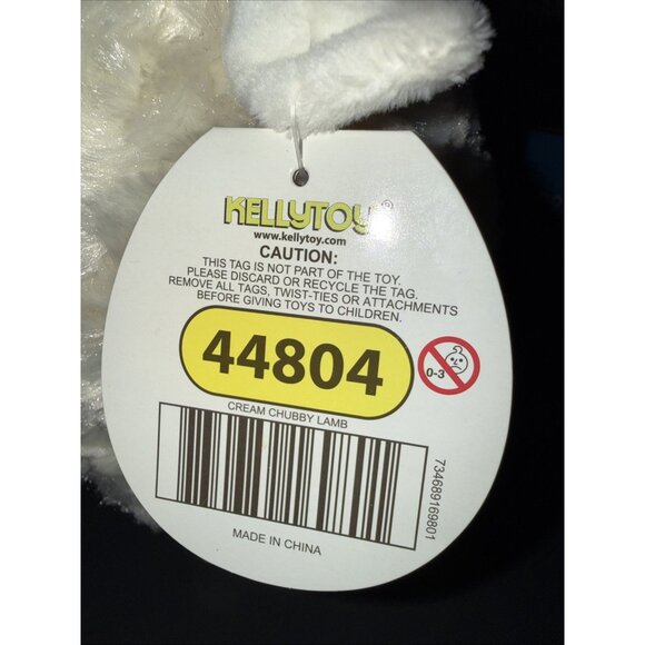 KELLYTOY Plush Lamb 11” Super Soft Baby Sheep Cream Chubby Lamb - Picture 3 of 13